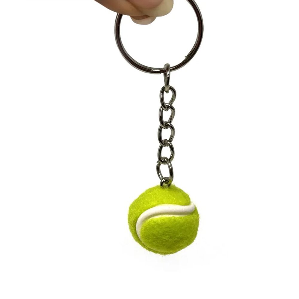 Osaka Tennis Ball Key Chain – Sports Keyring for Tennis Lovers | Cute Tennis Gif